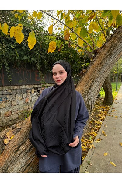 CUOCA LOUNGE DR Desenli Koyu Kırmızı Pamuk İpek Şal