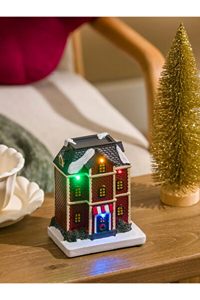 LC Waikiki LCW HOME Karışık Ev Görünümlü Dekoratif Işıklı Obje 13 Cm