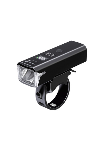 ZONIX إضاءة دراجة، وضع ليلي تلقائي الاستشعار، شاشة رقمية للبطارية، مقاومة للم...