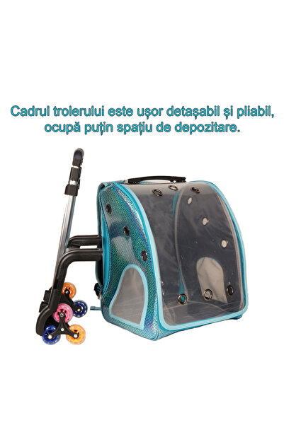 PisiMall Trolley bag for pets, 33x27x42 cm, blue