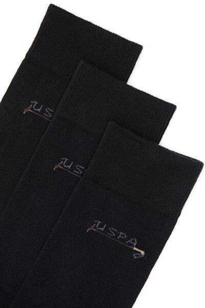 U.S. Polo Assn. Men's Black Socks 50317962-Vr046