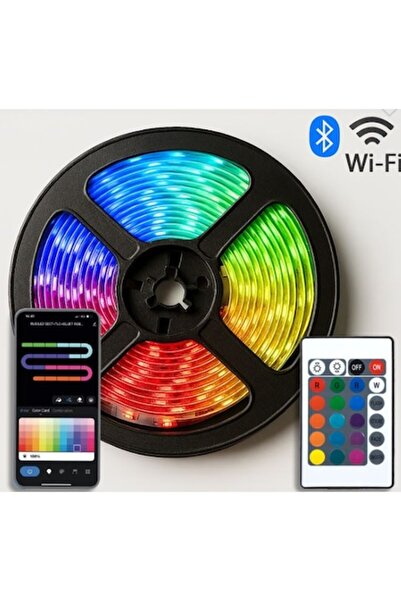 AB HOMES Smart LED Strip AB HOMES, RGBW + White, 3 m, WiFi, Remote Control, 12W, App & Voice Assistant Compat