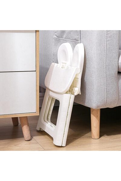 Paporich Foldable Kids Chair with Rabbit-Ear Backrest, Portable Plastic Seat