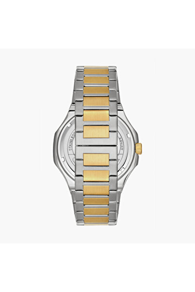 Omax Men's 42MM Dual Tone Analog Metal Strap Watch | 00BFD003A004