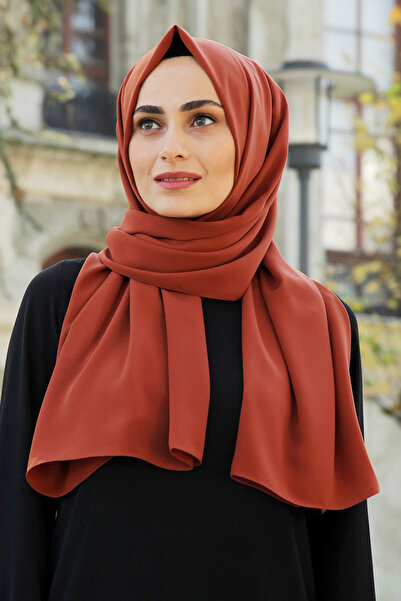 Feiza Collection Medine İpeği Lüks Şal - Kiremit