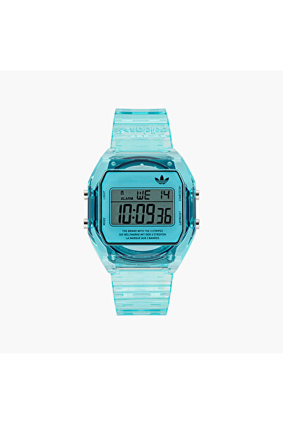 adidas ساعة رقمية زرقاء من الراتنج | AOST24065 | 36 مم