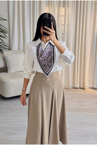 SELSAL Skirt and blouse set with shawl