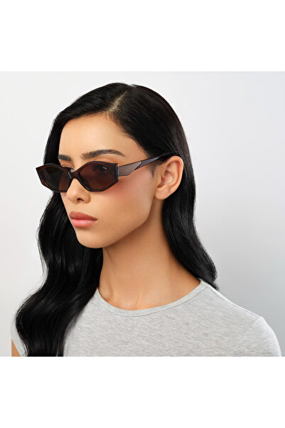 BlackOut 51MM Brown Geometric Sunglasses BLA-000316-0404