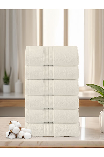 Donetella 6 - Pcs Premium Hand Towels (40x70cm) 600 GSM 100% Combed Cotton
