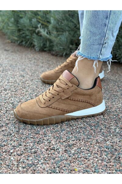 LABRONA Women's Lace-Up Colorful Sole Sneaker Walking Shoes
