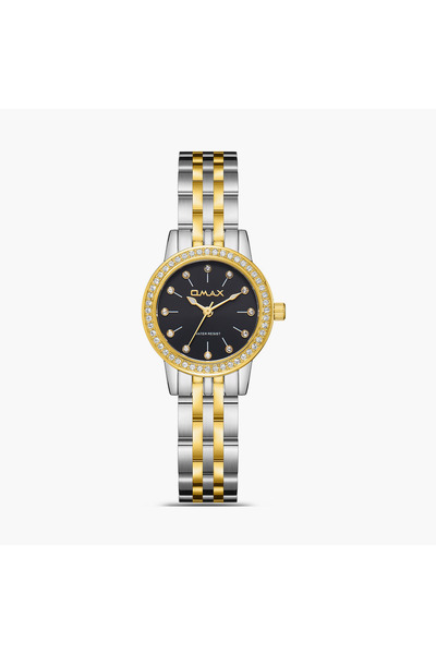 Omax Women's 26MM Dual Tone Analog Metal Strap Watch | SQ-BS006T2IS