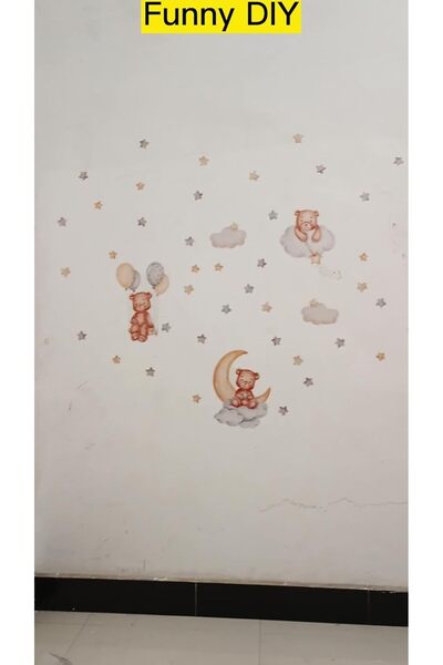 ELECDON 28 Arabic Alphabet Wall Stickers - Removable Educational Vinyl Decals for Nursery