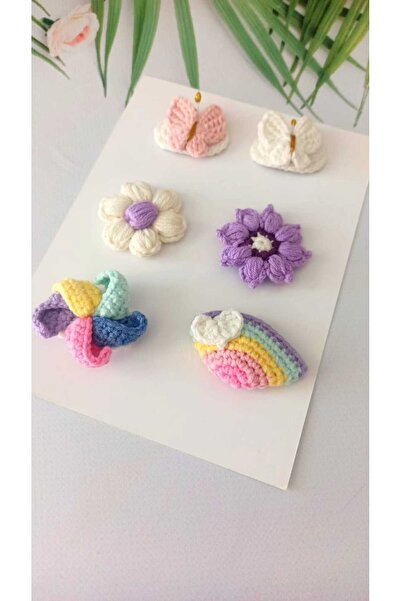 Hand Mother's Since 2024 Colorful Mixed 6-Piece Clip Baby Buckle Without Shee...