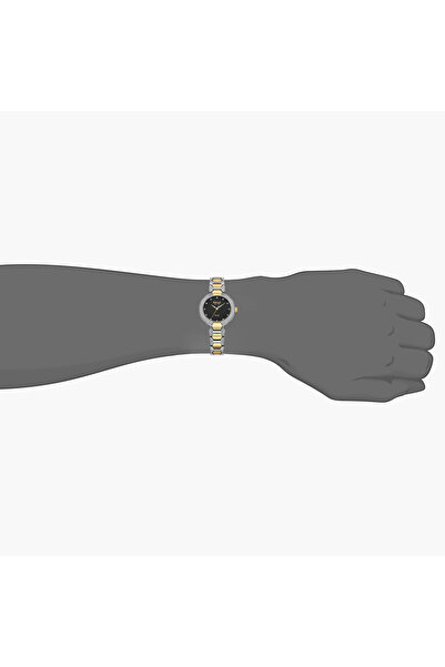 Omax Women Silver & Gold Strap Analog Watch - 00JSS004N002