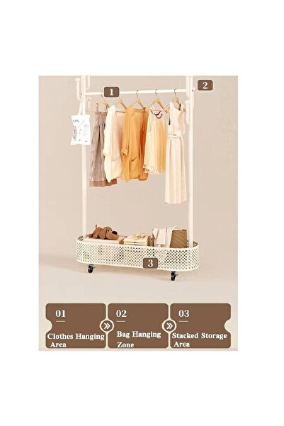 NKX علاقة ملابس على شكل سلة ملابس لغرفة النوم، لتخزين المعاطف في غرفة المنزل،...