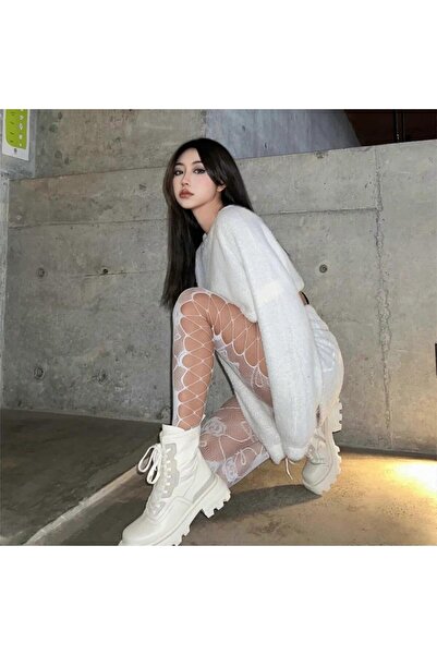 OEM Benobby kids Women Sexy Colorful Fishnet Pantyhose Rose Jacquard Side Hollow Out For Cross Ti Black