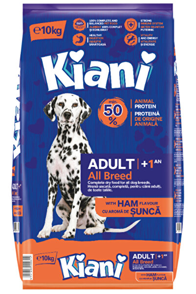 kiani concept KIANI Hrană uscată cu aromă de bacon pentru câini adulți de toa...