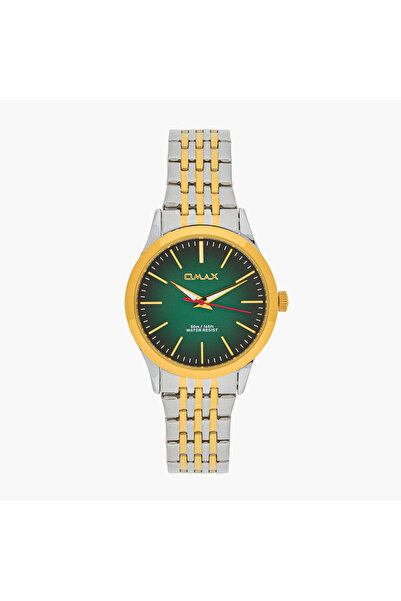 Omax Women's Gold and Silver Analog Wrist Watch 00ACB102N00E