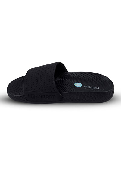 feet first Men's modern slippers with a touch of luxury and a natural foam interior.