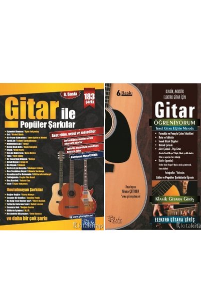 Beste Yayınları Gitar Öğreniyorum +Gitar ile Popüler Şarkılar Musa Çetiner İK...