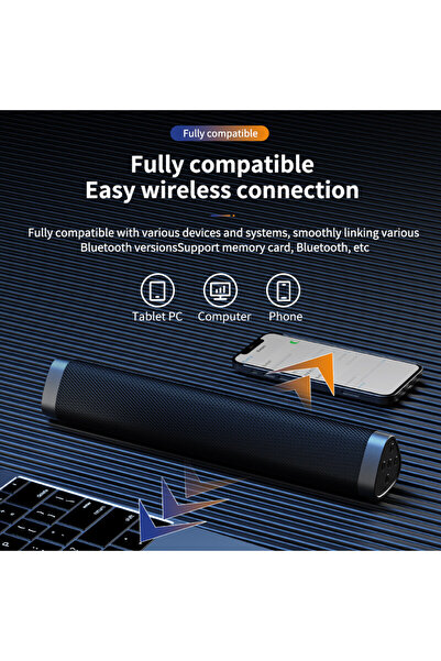 Bowie Ultra bass Soundbar hoparlör İpad macbook için şarjlı kablosuz hoparlör...