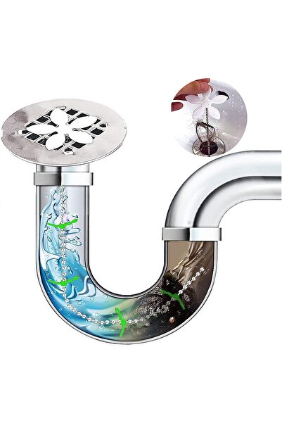 Universal Set of 5 anti-clogging devices for sink or shower drains