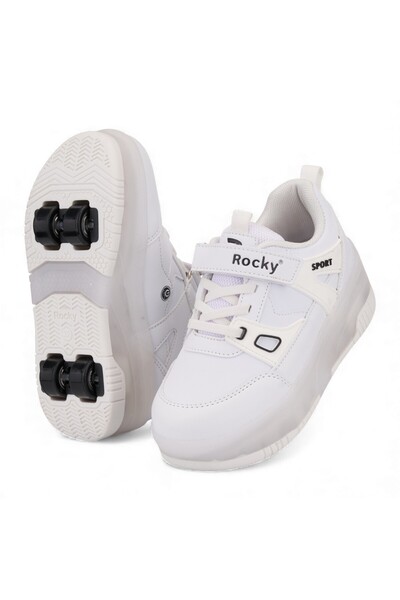 VARDEM OYUNCAK Children's Roller Skate Sneakers with Light-Up Wheels & Comfortable Roller Skate Skateboard Shoes with 4 Wheels