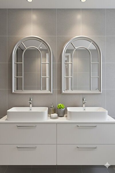 Generic Elegant mirror set with a luxurious frame, 100 x 70 cm