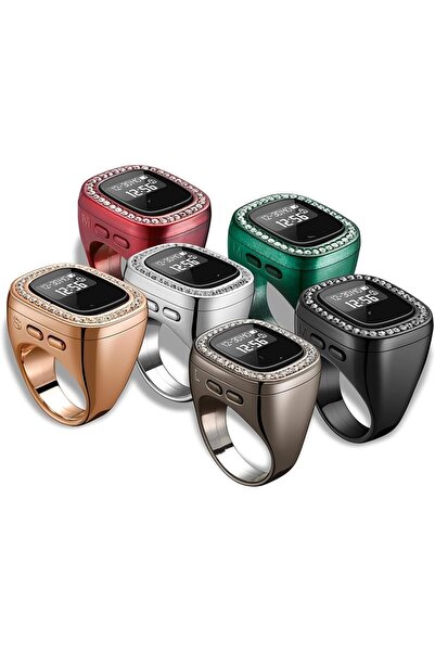 Generic Zikr Counter S1/S2/S3 No.502 Digital Tasbih Ring with Diamond, OLED, 20mm