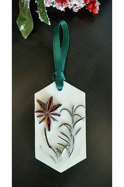 ArtINA esmaraldchic Anise and Rosemary closet air freshener, essential clove and rosemary scent, handmade, soy wax