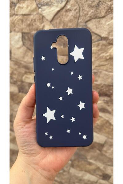 Vip Case Huawei Mate 20 Lite Compatible Mini Star Pattern Silicone Shock-Absorbing Classic Protective Rubber Case 277