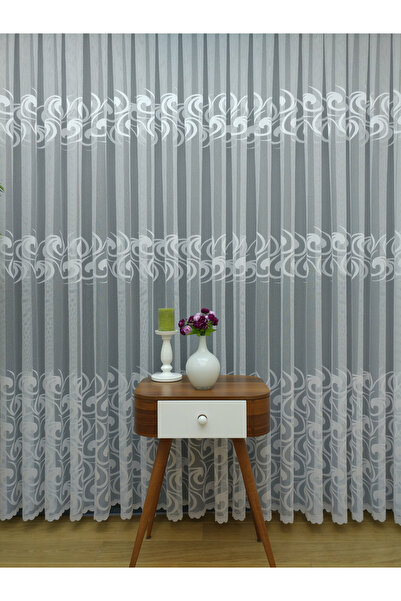 Belvedere MODERN ÜTÜ İSTEMEZ LALE DESEN TÜL PERDE