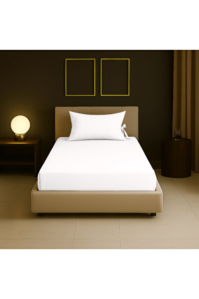Sabia 100% Cotton 62 Thread Count 80X200 cm +30 cm Height Suitable Single Size Fitted Sheet Set
