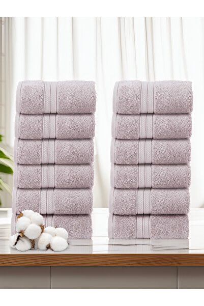 Donetella 12-Piece Washcloth Set (30x30 cm) – 600 GSM Combed Cotton, Thick, Soft, Ultra-Absorbent Towels