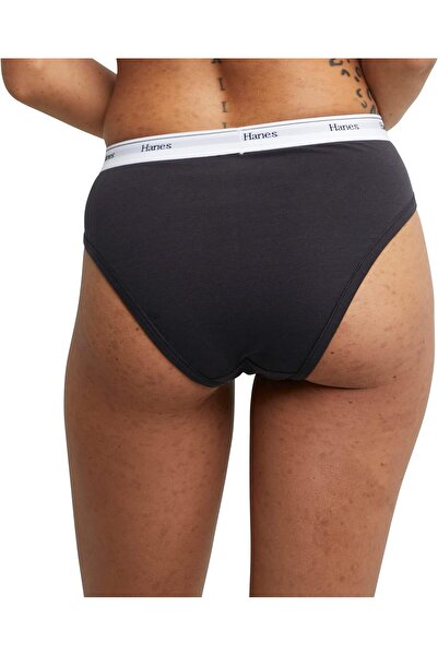 HANES Originals Women's Hi-leg Panties, Stretch Cotton, 6-Pack