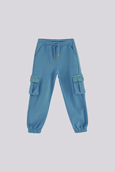 Tyess Girl Blue Tracksuit Bottom