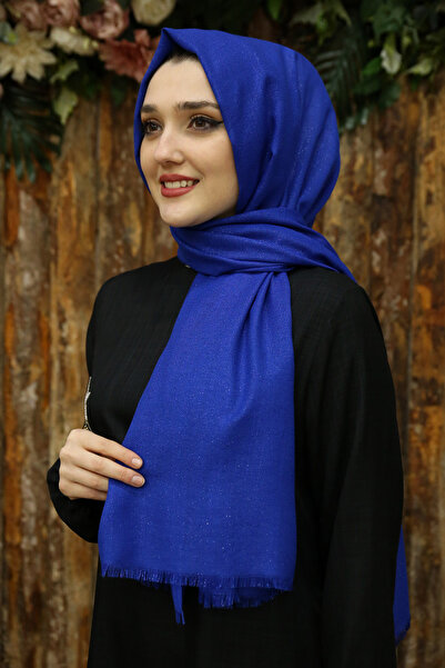 Feiza Collection Pamuklu Simli Şal - Saks