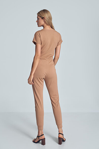 Figl Elegant jumpsuit for women - beige bridal jumpsuit M708 size L