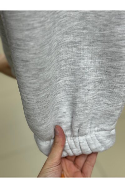 MİHRA STORE Φούτερ με ελαστικό πόδι Deleva με τρία κορδόνια-CI2903 Γκρι