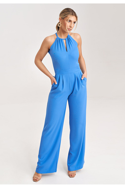 Figl Salopetă elegantă de mireasă albastră pentru femei M1023, mărimea S/M