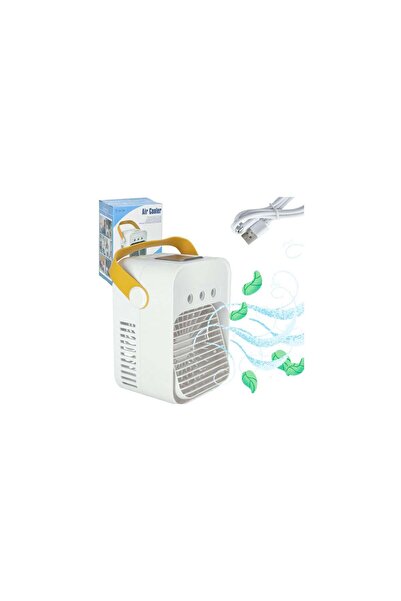 Three top online Portable air conditioner desktop mini water-based 3-in-1 USB LED