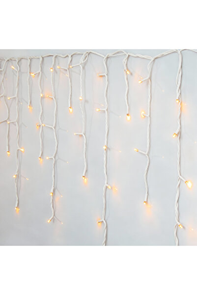 More Φωτοκουρτίνες LED Ανάλογες, 12x0.7μ, με Χοντρό Καλώδιο, Θερμό Λευκό Χρώμ...