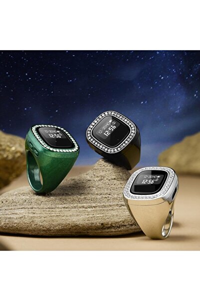 Generic Zikr Counter S1/S2/S3 No.502 Digital Tasbih Ring with Diamond, OLED, 20mm