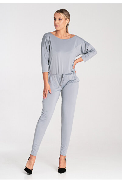 Figl Elegant jumpsuit - gorgeous gray jumpsuit M1030 size L