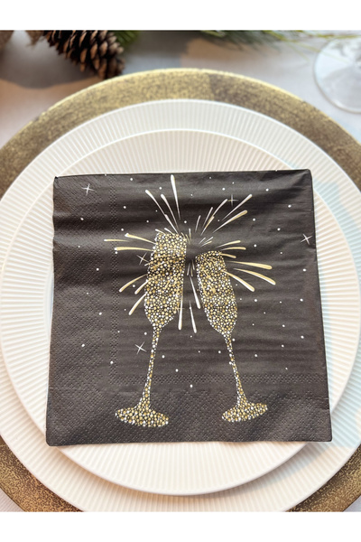 Mank Șervețele de masă, 3 straturi, hârtie de mătase - Goldchic, 33 x 33 cm, ...