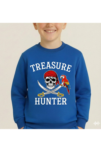 LİTTLE TORTOİSE Boy's Long Sleeve 3 Thread Fleece-Lined Winter Sweatshirt / Tracksuit Set