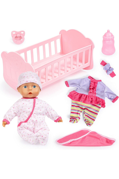 Bayer Anna Cozy Set soft doll set with change of clothes, bed and accessories included