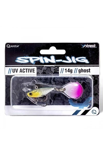 Mimteam Turbotail Quantum 4Street Spin-Jig Lure for Perch and Other Species, 28 g, 4.1 cm, Color Ghost