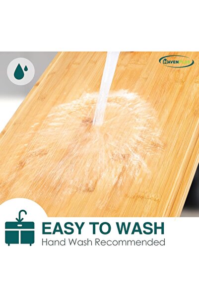 HavenPlus Bamboo Cutting Board Set of 3 with Juice Groove