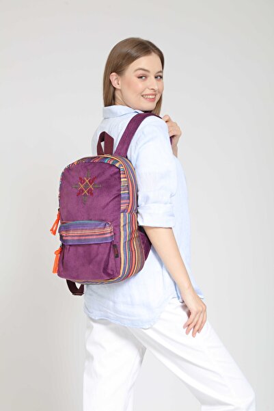 street&bagdnz Nubi Ethnic Authentic Bohemian Embroidered Patterned Backpack Daily Travel Use